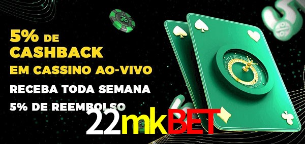 Promoções do cassino ao Vivo 22mkbet